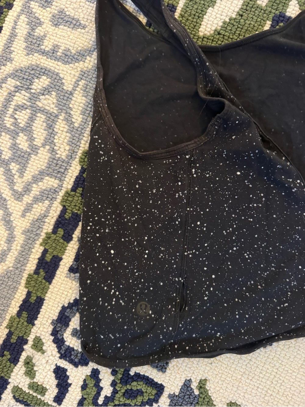 lululemon athletica Black Speckled Its a Tie Tank